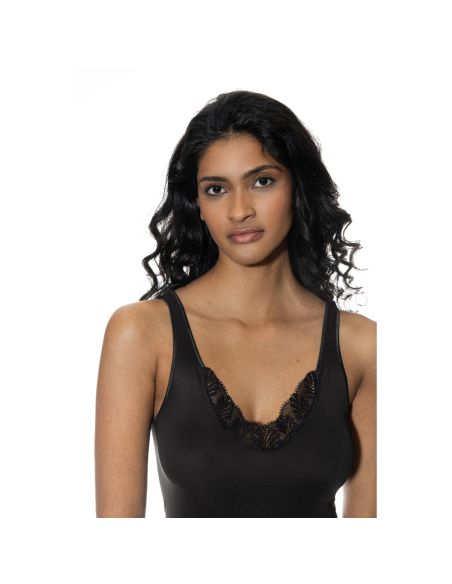MEY Dames Emotion Elegance Hemd Top Zwart 1110028