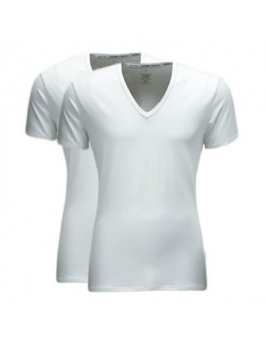 Calvin Klein T-shirt duo pak Wit v-hals