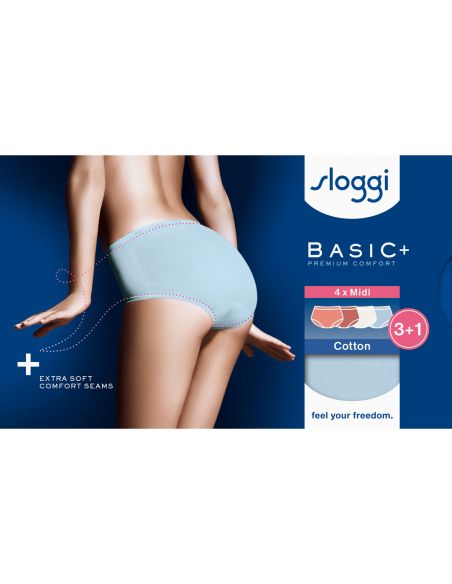 Sloggi Basic Midi Slip 4 pack C4P V022 3+1 gratis