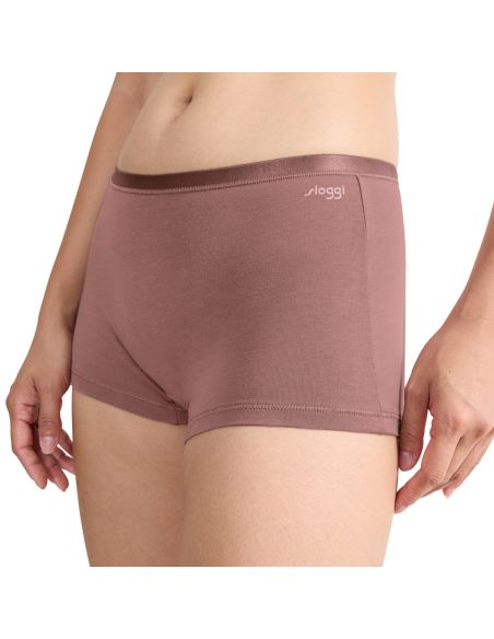 Sloggi GO Daily Cotton Short 3Pack Cacao
