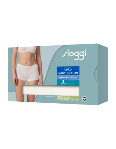 Sloggi GO Daily Cotton Short 3Pack Ivoor
