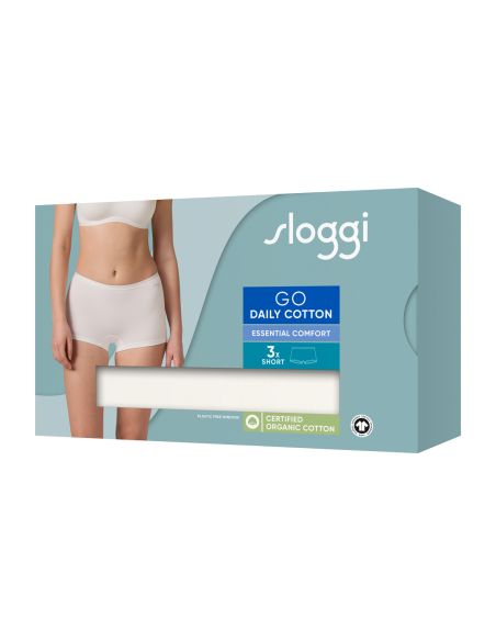 Sloggi GO Daily Cotton Short 3Pack Ivoor