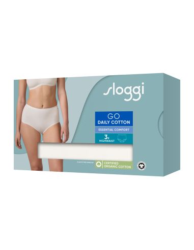 Sloggi GO Daily Cotton Highwaist 3Pack Ivoor