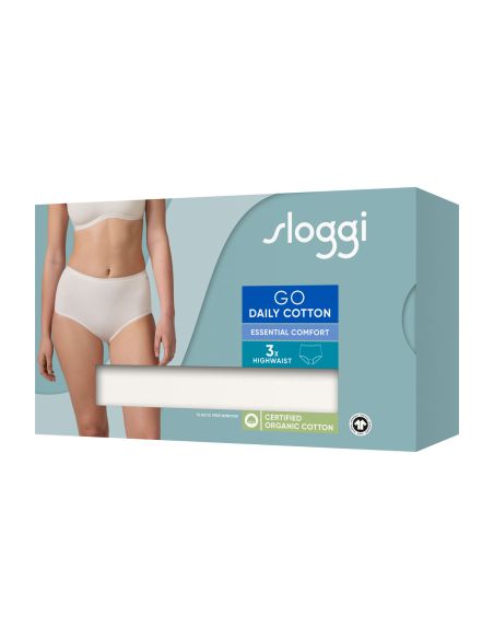 Sloggi GO Daily Cotton Highwaist 3Pack Ivoor