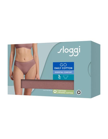 Sloggi GO Daily Cotton Tai 3Pack Cacao