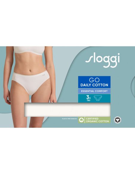 Sloggi GO Daily Cotton Tai 3Pack Ivoor