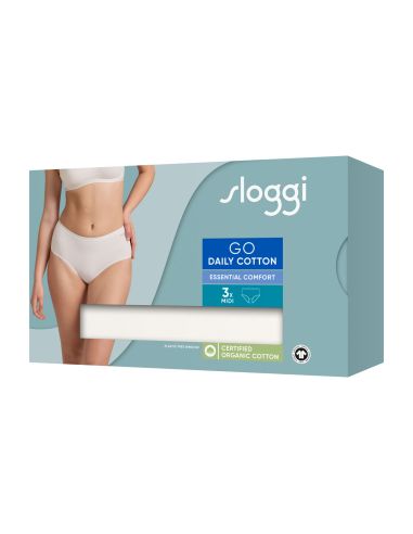 Sloggi GO Daily Cotton Midi 3Pack Ivoor