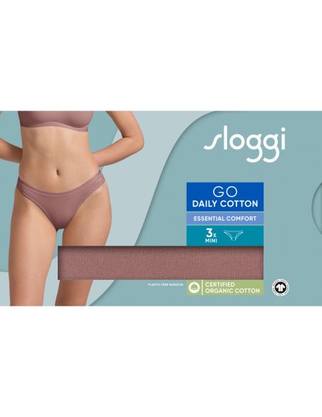 Sloggi GO Daily Cotton Mini 3Pack Cacao