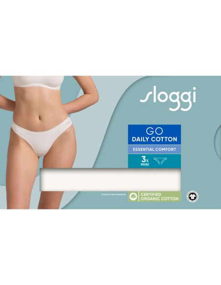 Sloggi GO Daily Cotton Mini 3Pack Ivoor