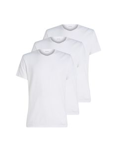 Calvin Klein Heren 3Pack Crew Neck T-Shirt Wit
