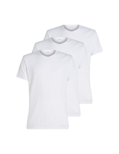 Calvin Klein Heren 3Pack Crew Neck T-Shirt Wit