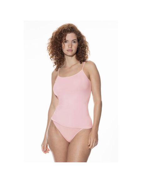 MEY Dames Emotion Top Spaghetti Hemd Bonbon Pink 55201