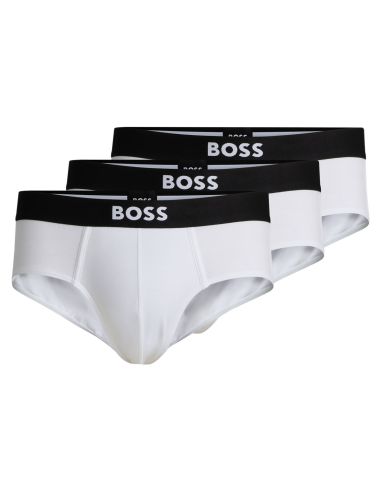 Hugo Boss Heren Hipster Slip BOSS One 3Pack Wit