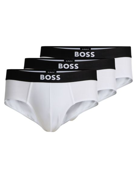 Hugo Boss Heren Hipster Slip BOSS One 3Pack Wit