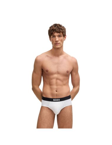 Hugo Boss Heren Hipster Slip BOSS One 3Pack Wit