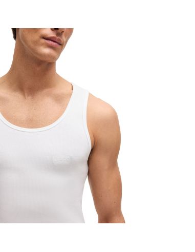 Hugo Boss Heren Tank Top Rib Classic 3Pack Wit