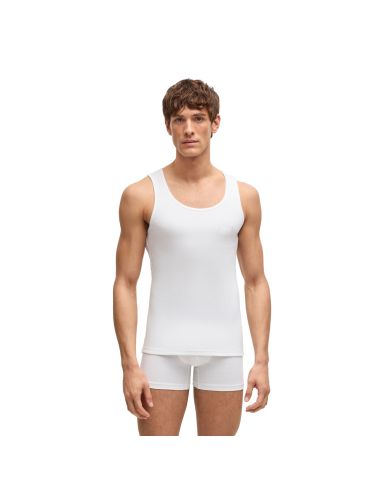 Hugo Boss Heren Tank Top Rib Classic 3Pack Wit