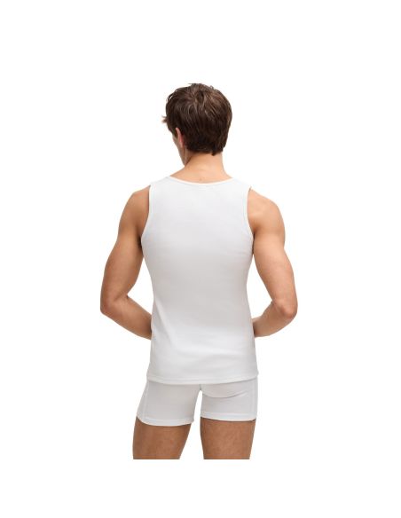 Hugo Boss Heren Tank Top Rib Classic 3Pack Wit