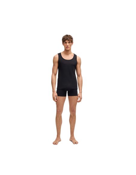 Hugo Boss Heren Tank Top Rib Classic 3Pack Zwart