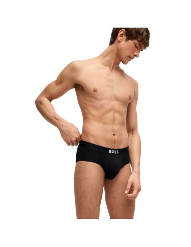 Hugo Boss Heren Hipster Slip BOSS One 3Pack Zwart