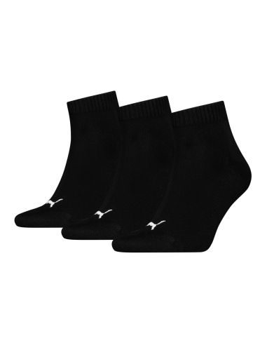 Puma Sokken 3Pack Quarter Soft Cotton Zwart 