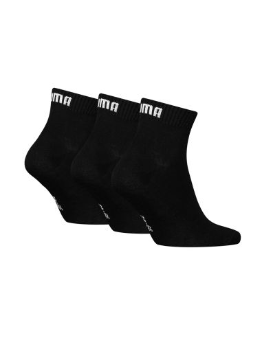 Puma Sokken 3Pack Quarter Soft Cotton Zwart