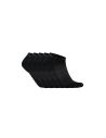 Craft Sport Sokken CORE Dry Shaftless Sock 5Pack Zwart
