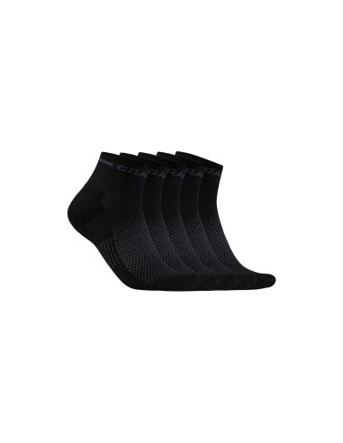 Craft Heren CORE Dry Mid Sock 5-PACK Zwart