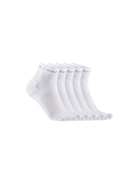 Craft Heren CORE Dry Mid Sock 5-PACK Wit