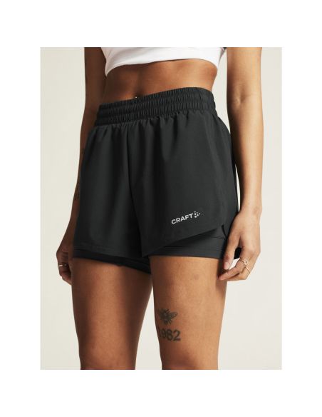 Craft Dames ADV Essence 2-in-1 shorts 2 W Zwart