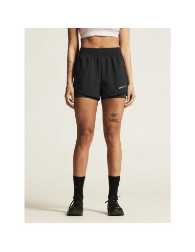Craft Dames ADV Essence 2-in-1 shorts 2 W Zwart