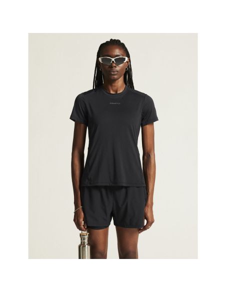 Craft Dames ADV Essence SS Tee 2 W Zwart