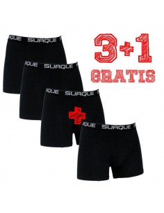 Suaque Black Boxershorts 3+1 pack 2