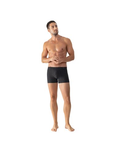 MEY Heren Shorty BC Stripes Zwart 37369