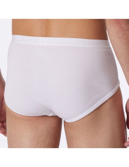 SCHIESSER Heren Sports Brief Original Classic Dubbel rib 2Pack Wit