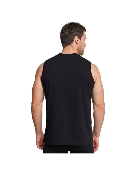 SCHIESSER Heren Sleeveless Shirt Essentials 2Pack Zwart