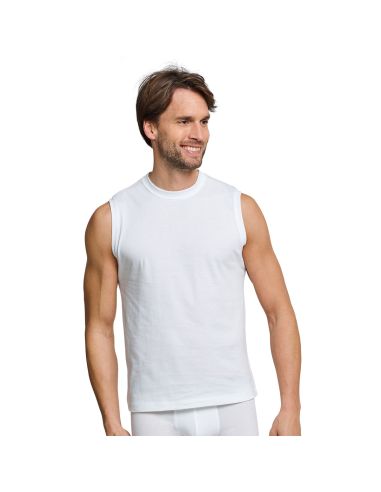 SCHIESSER Heren Sleeveless Shirt Essentials 2Pack Wit