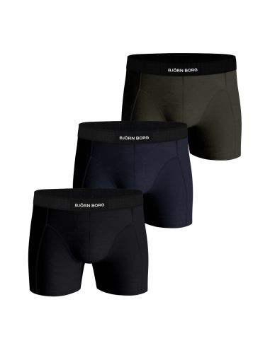 Bjorn Borg Heren Boxershort 3Pack Premium Organic Cotton Stretch Black MP002