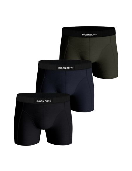 Bjorn Borg Heren Boxershort 3Pack Premium Organic Cotton Stretch Black MP002