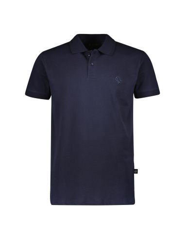 Gino Santi Heren Polo Pique Navy