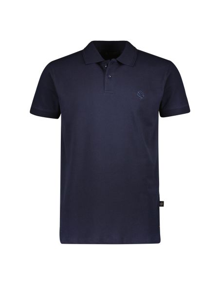 Gino Santi Heren Polo Pique Navy