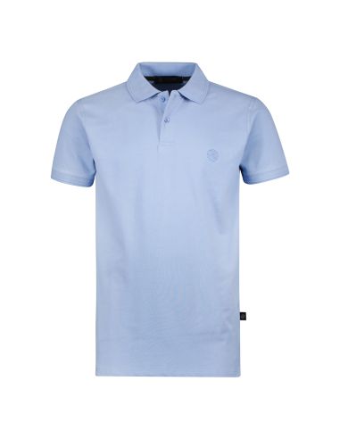 Gino Santi Heren Polo Pique Blue