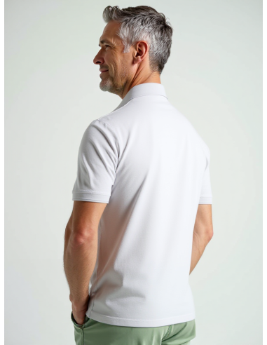 Gino Santi Heren Polo Pique Light Grey