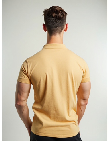 Gino Santi Heren Polo Pique Camel