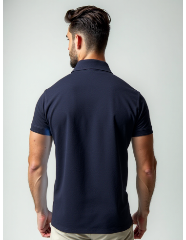 Gino Santi Heren Polo Pique Navy