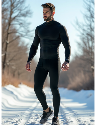 Gino Santi Heren Thermo Viloft Broek Zwart