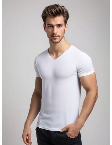 MWTS Heren T-shirt V-hals Slim fit 2-Pack