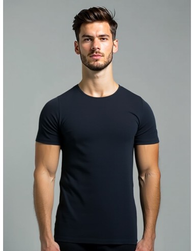 MWTS Heren T-shirt ronde hals Slim fit blauw 2-Pack