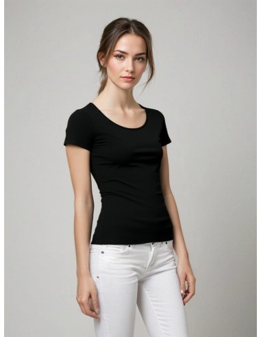MWTS Dames T-shirt ronde hals zwart 2-Pack