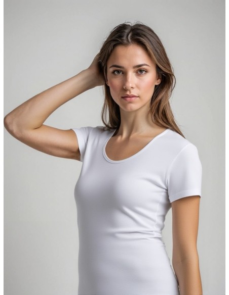 MWTS Dames T-shirt ronde hals wit 2-Pack